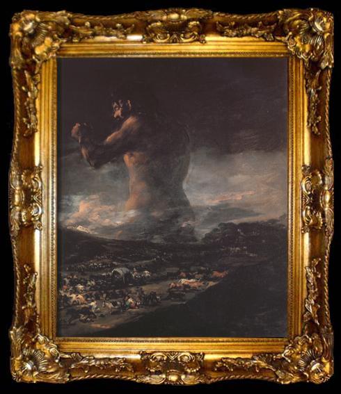 framed  Francisco de Goya The Colossus (mk19), ta009-2